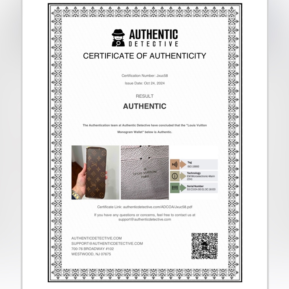 Louis Vuitton Monogram Clemence Wallet Rose Ballerine, COA, Microchipped - Picture 4 of 14